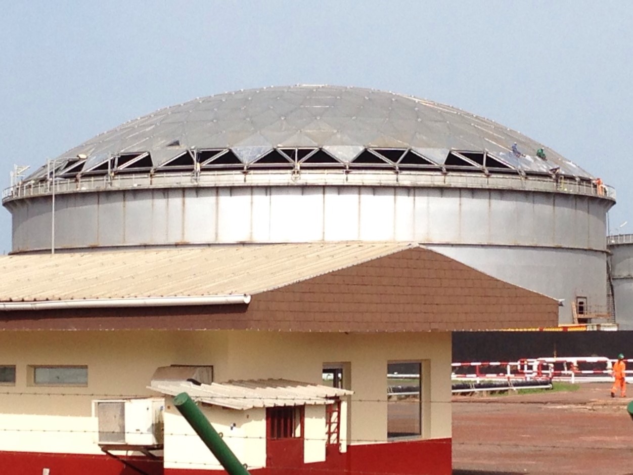 Alu Geodesic Dome Roofs — Maxwell Continental Tank Serv Engineering